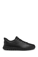 Geox Men Black U Flextrıde Plus Lace-up Leather Sneaker | Derimod Geox Men Black U Flextrıde Plus Lace-up Leather Sneaker | Derimod
