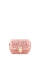 Kadın Pembe Peluş Mini Çapraz Çanta | Derimod Kadın Pembe Peluş Mini Çapraz Çanta | Derimod