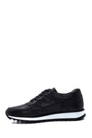 Men's Leather Patterned Sneaker | Derimod Men's Leather Patterned Sneaker | Derimod