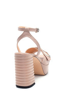 Women's Leather Heeled Sandals | Derimod Women's Leather Heeled Sandals | Derimod
