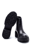 Women's Leather Thick Soled Boots | Derimod Women's Leather Thick Soled Boots | Derimod