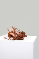 Ankle Strap Tasseled Women's Heeled Sandals | Derimod Ankle Strap Tasseled Women's Heeled Sandals | Derimod