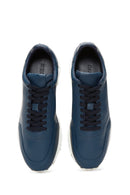 Erkek Lacivert Deri Sneaker | Derimod Erkek Lacivert Deri Sneaker | Derimod