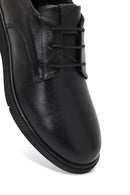 Women's Black Lace-up Leather Masculine Shoe | Derimod Women's Black Lace-up Leather Masculine Shoe | Derimod