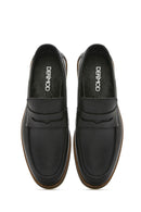 Men's Black Leather Casual Loafer | Derimod Men's Black Leather Casual Loafer | Derimod