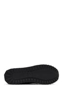 Men's Black Lace-Up Thick-Soled Leather Casual Sneaker | Derimod Men's Black Lace-Up Thick-Soled Leather Casual Sneaker | Derimod
