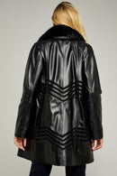 Sybil Women's Leather Jacket | Derimod Sybil Women's Leather Jacket | Derimod