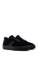 Erkek Siyah Süet Deri Sneaker | Derimod Erkek Siyah Süet Deri Sneaker | Derimod