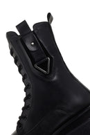 Women's Black Thick Soled Zippered Boots | Derimod Women's Black Thick Soled Zippered Boots | Derimod