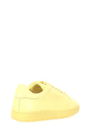 Yellow Women's Leather Sneaker | Derimod Yellow Women's Leather Sneaker | Derimod