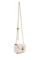 Women's Cream Long Strap Quilted Mini Crossbody Bag | Derimod Women's Cream Long Strap Quilted Mini Crossbody Bag | Derimod