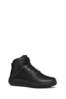 Geox Men Black U Nebula+Grip B Abx B - Le+Gbk Lace Leather Outdoor Boot | Derimod Geox Men Black U Nebula+Grip B Abx B - Le+Gbk Lace Leather Outdoor Boot | Derimod