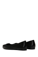 Women's Black Leather Ballerina Ballet Shoes | Derimod Women's Black Leather Ballerina Ballet Shoes | Derimod