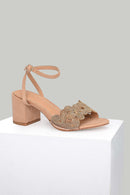 Women's Beige Faux Leather Sandals | Derimod Women's Beige Faux Leather Sandals | Derimod