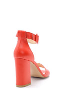 Women's Leather Heeled Sandals | Derimod Women's Leather Heeled Sandals | Derimod