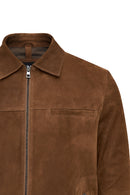 Mark Men's Brown Suede Leather Jacket | Derimod Mark Men's Brown Suede Leather Jacket | Derimod