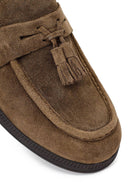 Male Tan Tasselled Suede Casual Loafer | Derimod Male Tan Tasselled Suede Casual Loafer | Derimod