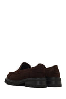 Woman Brown Thick-Soled Suede Loafer | Derimod Woman Brown Thick-Soled Suede Loafer | Derimod