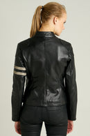 Stop Women's Leather Jacket | Derimod Stop Women's Leather Jacket | Derimod