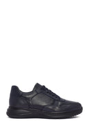Erkek Lacivert Bağcıklı Deri Casual Sneaker | Derimod Erkek Lacivert Bağcıklı Deri Casual Sneaker | Derimod