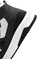 Erkek Siyah Deri Bilekli Sneaker | Derimod Erkek Siyah Deri Bilekli Sneaker | Derimod
