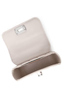 Woman Cream Long-Strap Quilted Mini Crossbody Bag | Derimod Woman Cream Long-Strap Quilted Mini Crossbody Bag | Derimod