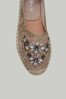 Taşlı Bej Kadın Espadril | Derimod Taşlı Bej Kadın Espadril | Derimod