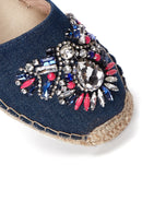 Kadın Mavi Taşlı Espadril | Derimod Kadın Mavi Taşlı Espadril | Derimod