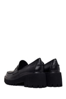 Kadın Siyah Kalın Topuklu Deri Maskülen Loafer | Derimod Kadın Siyah Kalın Topuklu Deri Maskülen Loafer | Derimod