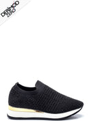 Kadın Siyah Taşlı Sneaker | Derimod Kadın Siyah Taşlı Sneaker | Derimod