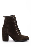 Women's Suede Lace-up Boots | Derimod Women's Suede Lace-up Boots | Derimod