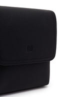 Male Black Long-Strap Leather Messenger Bag | Derimod Male Black Long-Strap Leather Messenger Bag | Derimod
