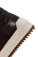 Men's Brown Thick-Sole Leather Sports Boots | Derimod Men's Brown Thick-Sole Leather Sports Boots | Derimod
