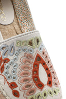 Kadın Bej Desenli Espadril | Derimod Kadın Bej Desenli Espadril | Derimod