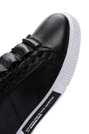 Hammer Jack Erkek Sıyah Toscana Deri Sneaker | Derimod Hammer Jack Erkek Sıyah Toscana Deri Sneaker | Derimod