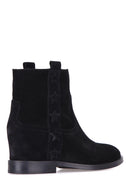 Wedge Heeled Women's Suede Boots | Derimod Wedge Heeled Women's Suede Boots | Derimod