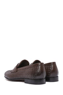 Erkek Kahverengi Örgü Deri Klasik Loafer | Derimod Erkek Kahverengi Örgü Deri Klasik Loafer | Derimod