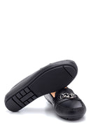Kadın Deri Zincir Detaylı Loafer | Derimod Kadın Deri Zincir Detaylı Loafer | Derimod