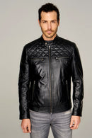 Adrian Men's Leather Jacket | Derimod Adrian Men's Leather Jacket | Derimod