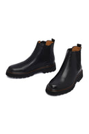 Male Black Leather Chelsea Boots | Derimod Male Black Leather Chelsea Boots | Derimod