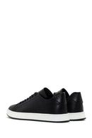 Erkek Siyah Bağcıklı Deri Sneaker | Derimod Erkek Siyah Bağcıklı Deri Sneaker | Derimod