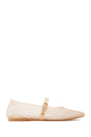 Women's Jelly Ballet Flats with Gold Buckle | Derimod Women's Jelly Ballet Flats with Gold Buckle | Derimod