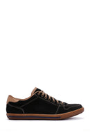 Erkek Siyah Nubuk Deri Sneaker | Derimod Erkek Siyah Nubuk Deri Sneaker | Derimod
