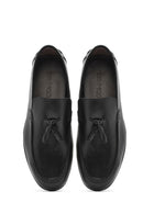 Men's Black Tasseled Leather Casual Loafer | Derimod Men's Black Tasseled Leather Casual Loafer | Derimod