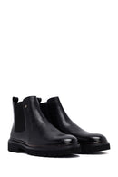Male Black Leather Chelsea Boots | Derimod Male Black Leather Chelsea Boots | Derimod