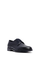 Men's Navy Blue Lace-Up Leather Classic Shoes | Derimod Men's Navy Blue Lace-Up Leather Classic Shoes | Derimod