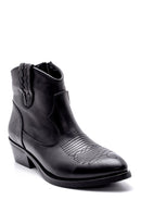 Women's Leather Cowboy Boots | Derimod Women's Leather Cowboy Boots | Derimod