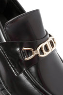 Kadın Siyah Toka Detaylı Maskülen Loafer | Derimod Kadın Siyah Toka Detaylı Maskülen Loafer | Derimod