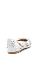 Women's White Bow Ballerina Ballet | Derimod Women's White Bow Ballerina Ballet | Derimod