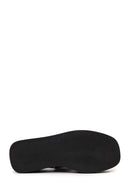 Woman Brown Ankle-Buckle Wedge-Heel Leather Sandal | Derimod Woman Brown Ankle-Buckle Wedge-Heel Leather Sandal | Derimod